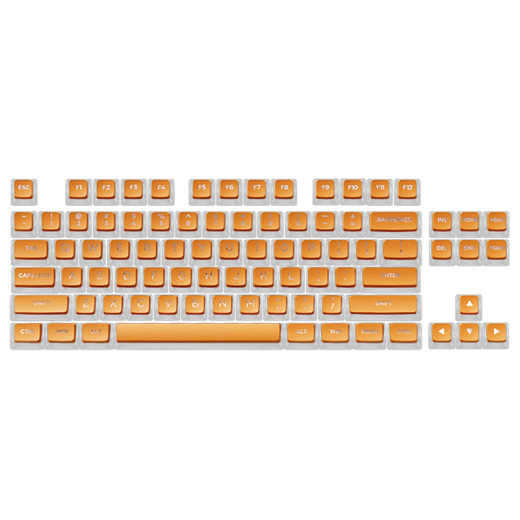 罗技（Logitech）K835机械键盘有线游戏电竞键盘84键电脑办公键盘个性pbt键帽送男生女友礼物 K835冰橙键帽版 红轴