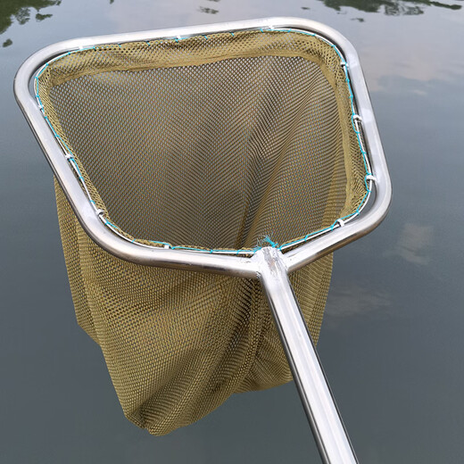 Yuxiyuan big fish copy net thickened and thickened stainless steel fishing net herring net fishing aquaculture wholesale fishing gear complete set 1.2m 48cm total length 1.6 meters with small eyes thickened cloth