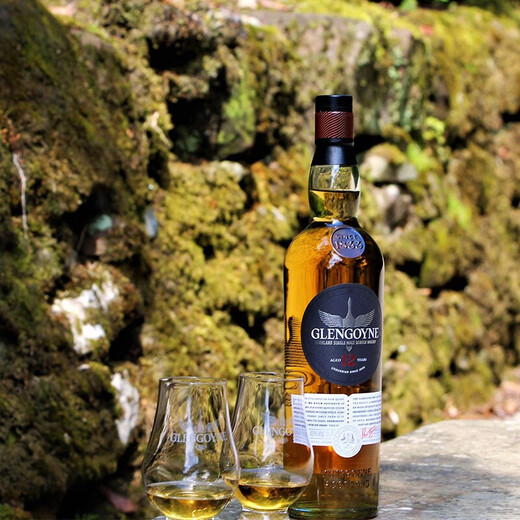 Glengoyne 12 Jahre Scottish Highlands Single Malt Whisky 700 ml 43 Grad Geschenkbox Importierter Wein