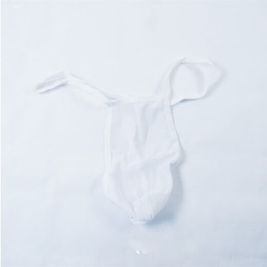 Men's underwear, T-string transparent breathable sexy pants, seamless briefs, T library, fully transparent, 3 pieces, black + pink + leopard print, one size fits all 100-160