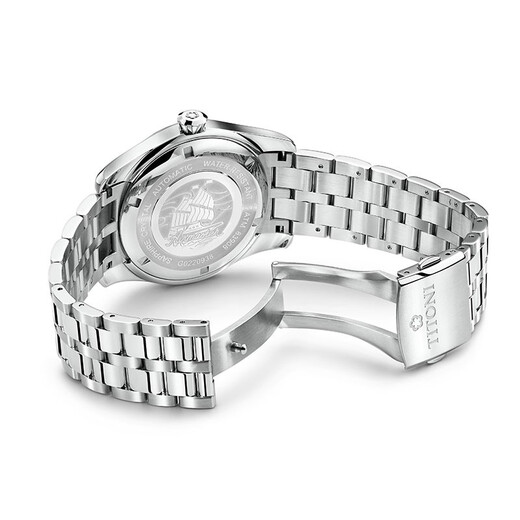 Titoni Air Ball-Serie Automatic Mechanical Steel Band Herrenwache [618 Karneval] 40-mm-Stahlband Black Disk 83908 S-687
