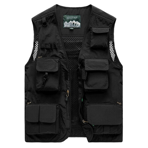
JP Spring, summer and autumn thin men's vest multi-pocket quick-drying mountaineering photography jacket 9898 9898 khaki L (suitable for 125 Jin [Jin equals 0.5 kg]-140 Jin [Jin equals 0.5 kg])