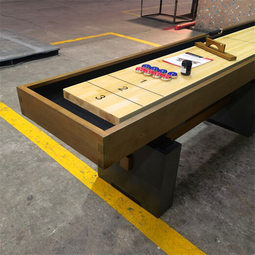 Yuanxingkong solid wood sand ball table standard sand ball table pitching table home fitness equipment table throwing luxury sand ball table 12 feet 3.6 meters luxury model complete set - walnut color