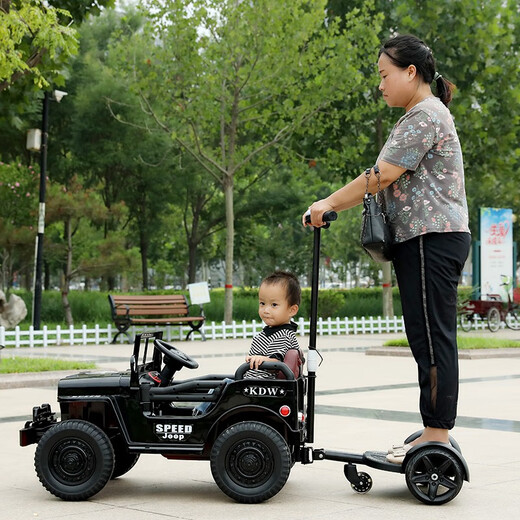 SHANGHAOJIA CAR para niños ASIENTOS DE CUTRO VERDADORES PARA APULTOS VEHÍCULO OFREDER BEBÉ COCHO REMOTO COCHE MENOS Y MEJORES Toy Toy CAR NIÑOS AVIDERO: Asiento de cuero + 12V Gran Batería + Bandeja