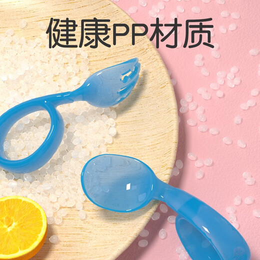 Babyjianle Bebé aprendiendo horquillas y cucharas para sentir la temperatura y el cambio de color cucharas de silicona para bebés alimentando agua y comer puré de frutas y cucharas cálidas Aprenda a comer mesa de rosa polvo + tortillo + caja de almacenamiento