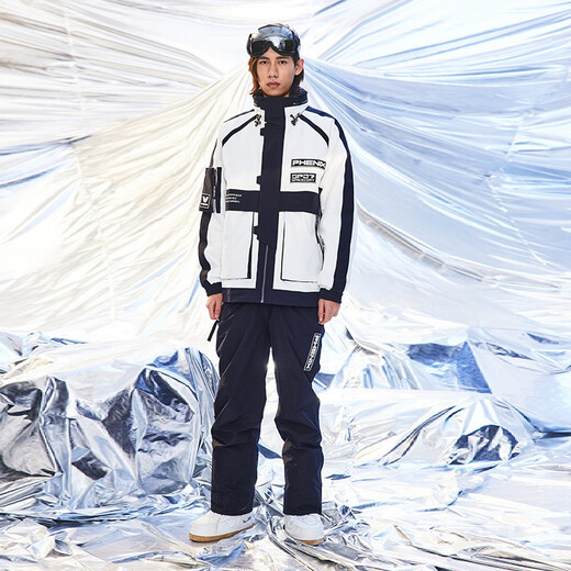 phenix 菲尼克斯 SP27系列男女款工装滑雪服加厚单双板滑雪外套阻风防水 靛蓝色 M
