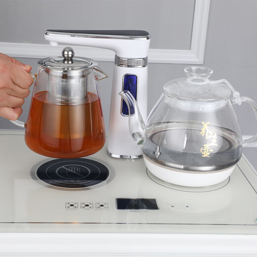 笛浪实木茶吧机欧式全自动上水茶水柜下置水桶智能中式饮水机餐边柜现代轻奢办公家用茶吧机饮水柜高端 笛浪9902#白色 温热型 保温+加热