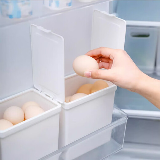 Home Story Japan imported egg storage box refrigerator side door organization artifact kitchen egg box crisper food grade vertical egg box single piece 1.8L