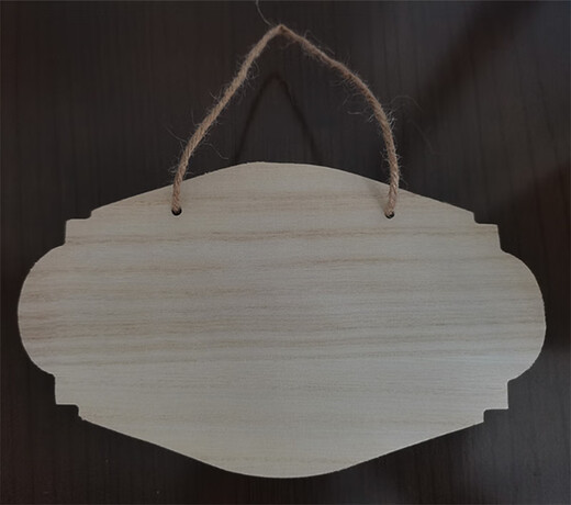 Creative solid wood sign small wooden sign handwritten hang tag blank wooden board tree sign hanging diy handmade door sign pendant custom G-7 size 20*12cm