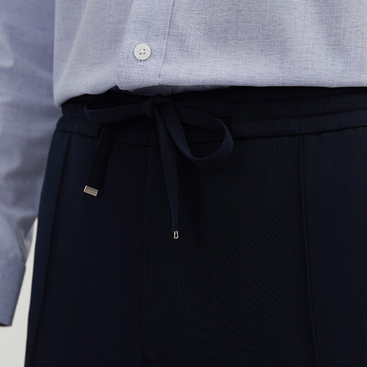 
ZIOZIA [under Jiumuwang] Casual pants straight-leg new style micro-stretch men's business slim long pants ZPP11260 ZPP11162J Navy Blue 82/175/82A