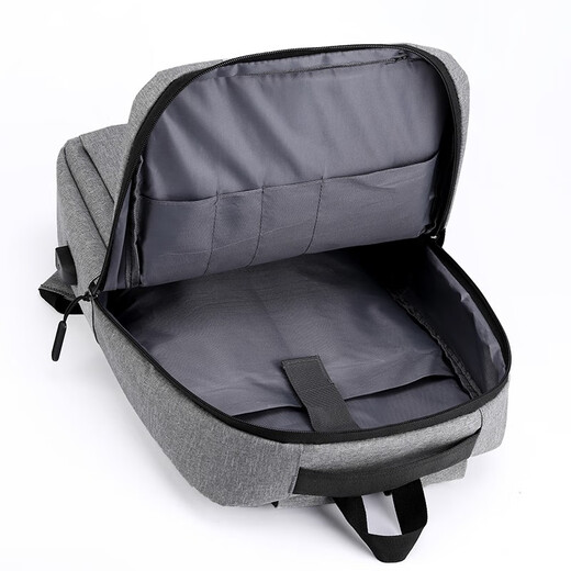 Double Star Backpack for men's computer bag backpack for women 16-inch school bag junior high school high school college students large capacity notebook bag gray [16-inch standard version]