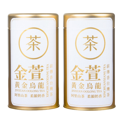 薪傳香阿里山金萱高山乌龙茶叶礼盒台湾原产淡淡奶香300g 黄金金萱 150g*2罐