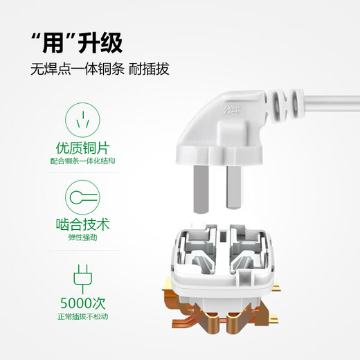 Bull (Bull) Socket/Wire Board/Plug/Row Plug/Wire Board/arrastre de la tabla de arrastre Interruptor de control principal de 3 posiciones Longitud total 1.8 metros GN-B3120