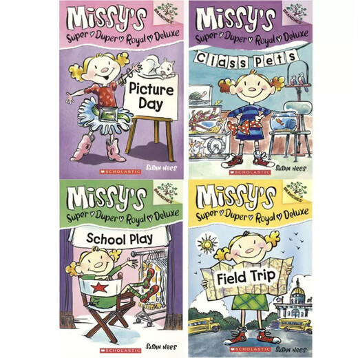 英文原版 米西系列 4册 Missy's Super Duper RoyalDeluxe 赠音频 全彩桥梁书  6-15岁 学乐大树Branches系列美国学乐出版社  小学教辅