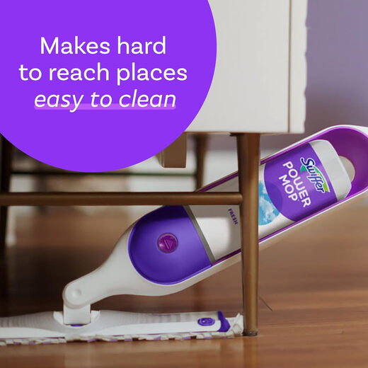 SWIFFER imported from the United States SWIFFER PowerMop pads 5X powerful electric water spray mop set and replacement 5X powerful electric mop with 10 dry wipes 2 detergent--5X mop