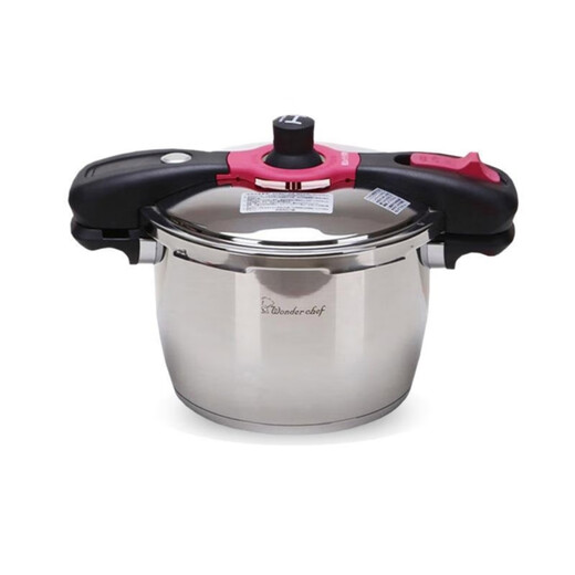 Wanda Xiangfu imported from Japan 140KPA pressure cooker household 304 stainless steel pressure cooker explosion-proof 5.5L induction cooker universal 5.5L magic pot (2-6 people capacity)