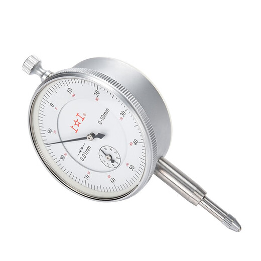 Shanggong mechanical dial indicator 0-10mm, surface diameter 60mm, level 1 white, graduation value 0.01, indicator pointer table BG1-10