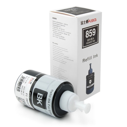 Fuji Sakura T8591 Tinta de pigmento negro adecuado para Epson Original M105 M205 L605 L655 L1455 T859 Cartucho de tinta de la impresora
