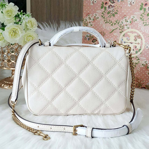 TORY BURCH WILLA SERIE NUEVO BAJO DE DIAMANDO DE SAVELA TANG LIBOQI FUBLERO ONE-HOMBRE Crossbody Bag Fashion Bag Women's Cheese White 153399 724 Tamaño: 21*Longitud*Ancho5*High15cm