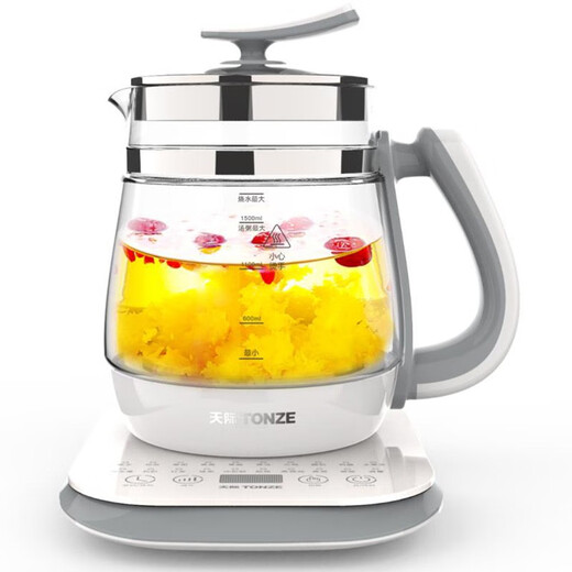 Tianji (TONZE) Health Pot Large Capacity 1.8L Glass Pot Multifunctional Electric Flower Teapot Extra Large 2 Liter Household Fully Automatic Health Tea Maker 180A 1.8L Kettle 1.8L