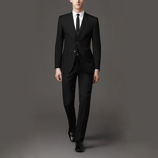 Yuanjie (door-to-door measurement) (tailor-made) hand-made tailor-made men's suit suit custom-made casual wool suit custom-made wedding dress business work clothes black supports free modification