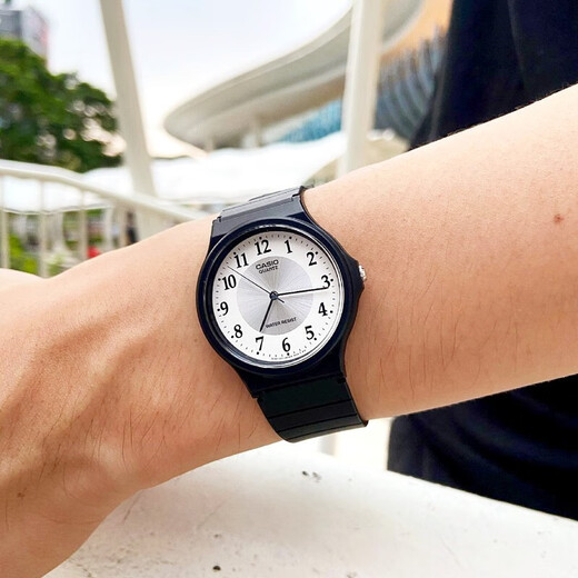 Casio watch student sports simple quartz small black watch casual pointer waterproof junior high school student watch Chinese Valentine's Day gift MQ-24-7B3