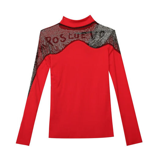 
Suiyu Yiwu base shirt for women, you can wear a half-high neck base shirt for women in autumn and winter 2024 new heavy industry diamond-inlaid T-shirt black 3899# plus velvet [plug-up velvet mesh fabric XL recommended 110-120Jin [Jin equals 0.5 kg]