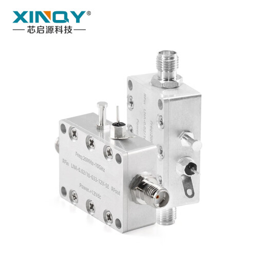 XINQY Xinqiyuan LNA gain 33dB low noise amplifier 0.02-10G RF signal amplification broadband high linearity 12VLNA-0.02/10-G33-12V-SE