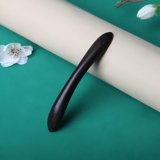 Beautiful wood hairpin, natural sandalwood double-pointed hairpin, handmade wooden hairpin, national style Hanfu cheongsam, new Chinese style hair extensions, ebony double-pointed hairpin 13cm