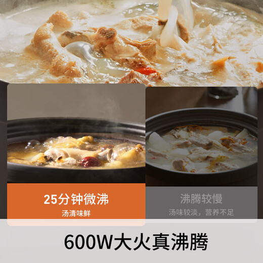 Joyoung quick-stewing electric stew pot, electric stew pot, electric casserole stew, purple casserole pot, bird's nest stew pot, porridge pot, direct stew pot, 5L large-capacity multi-function pot, can be reserved for heat preservation GD506