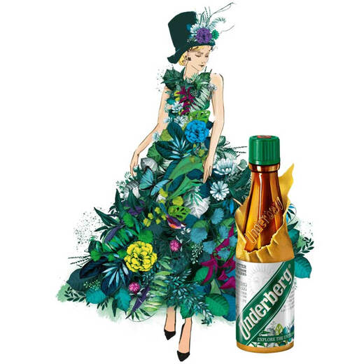 
The original bottle of Andebao imported German Andebao Liquor 44-degree Underberg 20ml small wine version after meal liqueur 3 packs