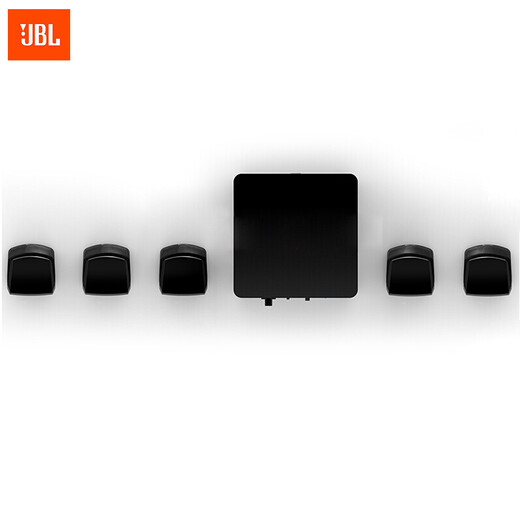 JBL Cinema 510 Home Cinema 5.1 Wall-montierte Satelliten-Surround-Lautsprecher-Set Wohnzimmer TV Home Audio mit Power Subwoofer 5.1 Lautsprecher-Set (muss mit einem Stromverstärker verwendet werden)
