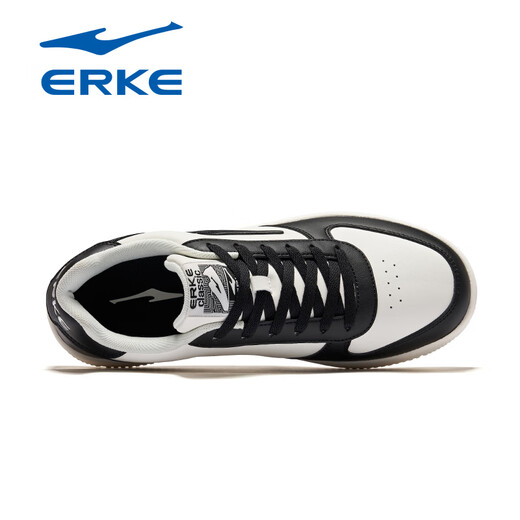Hongxing Erke Board Shoes Summer 2025 Nuevos zapatos livianos para hombres Zapatos de cuero zapatillas de zapatillas bajas zapatillas casuales blancos hombres 1477 blanco y negro (Air Force) 40 Directo Directo Oficial