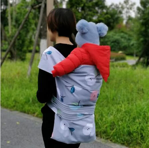 Modern pregnant mother's traditional baby strap vintage cotton double-layer pure cotton turban holding baby traditional baby strap baby back cloth golden flower pattern (thin style)