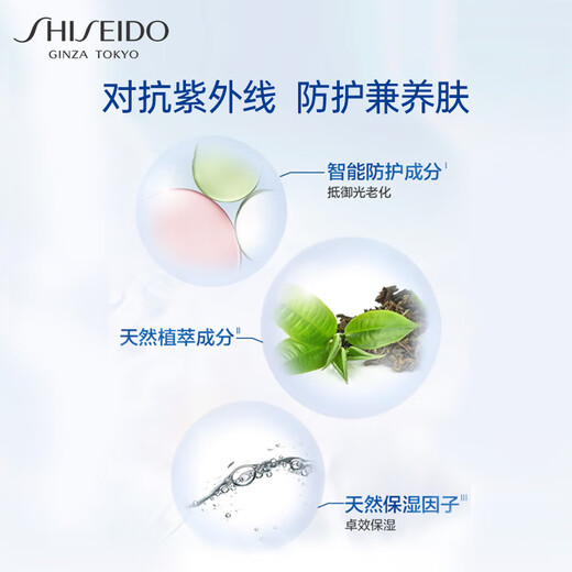 Shiseido Blue Fat Sunscreen 50 мл SPF50+ прозрачный высоковаловый солнцезащитный крем Водонепроницаемый и подаренный подарки на день рождения для подруги для подруги