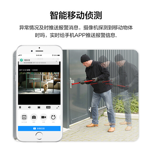 TP-LINK wireless surveillance camera 360 degrees without blind spots High-definition panoramic fisheye video head with night vision mobile APP remote viewing indoor home security monitor Guanjiabao 5 million panoramic monitoring [WiFi version] 128GB