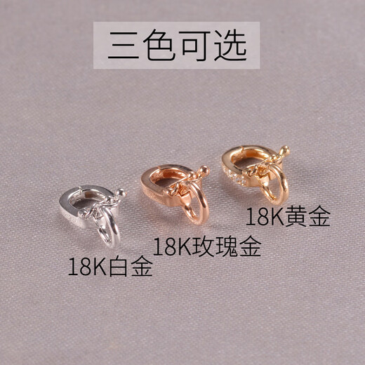 DL 1998 Fat Donglai same style 18k gold necklace buckle buckle elastic openable diy bracelet multi-functional golden pendant large size suitable for beads below 11mm