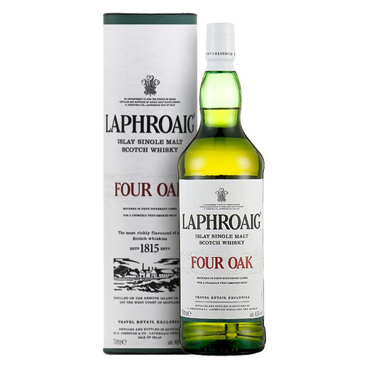 拉弗格（Laphroaig）四桶 苏格兰艾雷岛 单一麦芽威士忌 1000ml 40度 礼盒装 进口洋酒