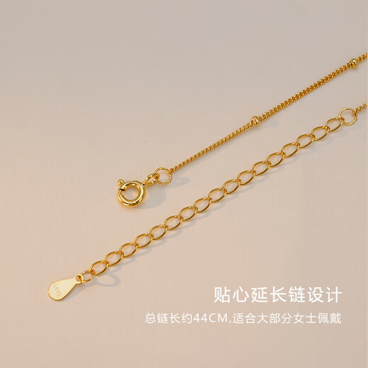 Old Fengxiang style 925 silver small gold bar necklace women's new style pendant niche design collarbone chain, quick wealth small gold bar necklace gift box set