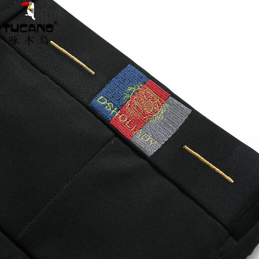 Specht (Tucano) Frühling und Sommer Neue Ice Seide Feste Farbgeschäft Casual Hosen Herrenhose mittlere Altershose im mittleren Alter Lose Herrenhosen 9853 Grau 32 (2 Fuß 5 Taille)
