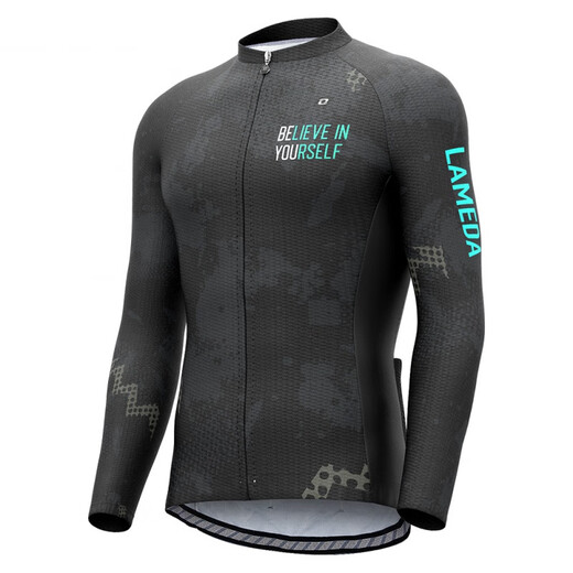 Lampada GAMMA long-sleeved spring and summer cycling jersey suit men's top road mountain bike clothing Glory Green M