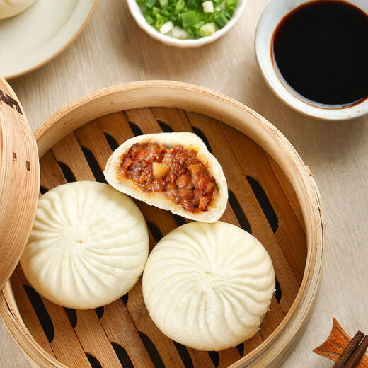 Yechun Food Sand Bun 300G*3 упаковки 18 штук янчжоу булочки свежие домашние куриные кости бамбуко