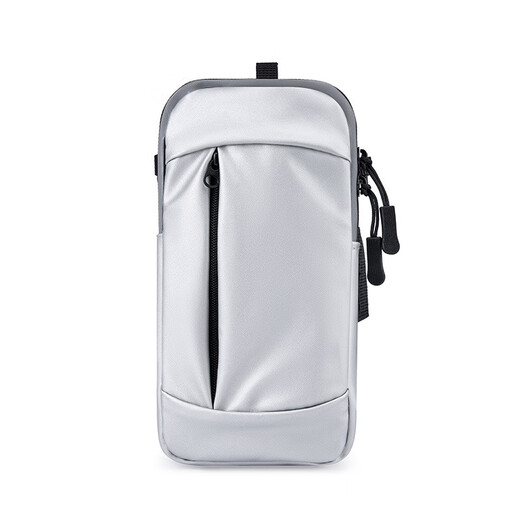 OUDU running and mountaineering mobile phone arm bag outdoor sports pu leather waterproof 7-inch arm strap fitness cycling equipment wrist bag black under 7 inches