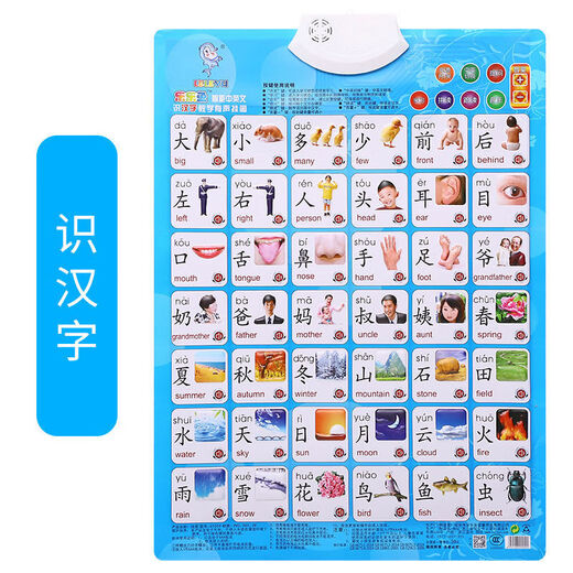 Apprenez à votre bébé à appeler vos parents à prendre des photos audio 0-1-3 ans pour apprendre à parler des personnages éducatifs précoces pour lire des images et reconnaître les mots numéro 100