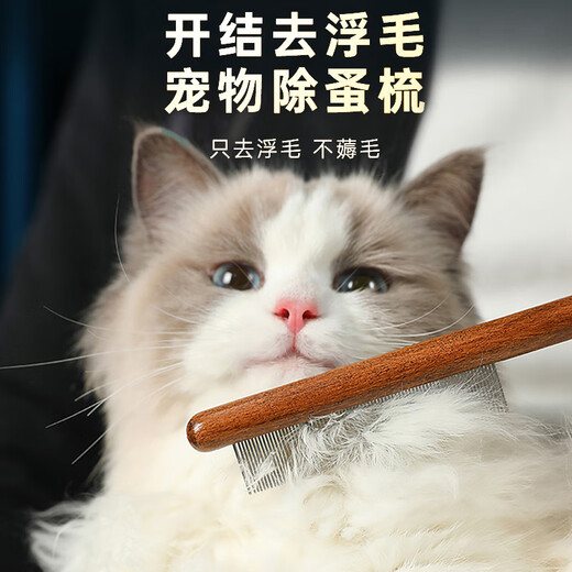 Hanhan Paradise cat comb, special knot-removing and floating hair artifact, dense-toothed dog pet cat comb, long and short styles