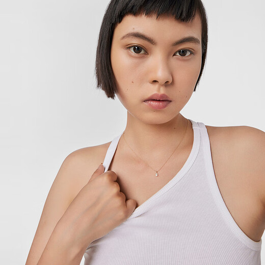 TOUS Peach Bear Mother-of-Pearl Cute Bear Pendant Gold Necklace Couple Gift Rose Red