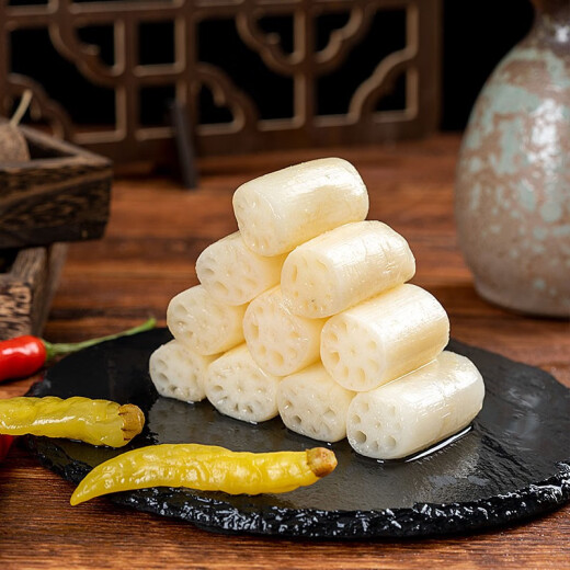 Honghu Farmhouse Pickled Lotus Root 400g Honghu Xianglian Pickled Lotus Root with Hubei Specialty Vegetable Pickles Hot Pot Ingredients 400g*2