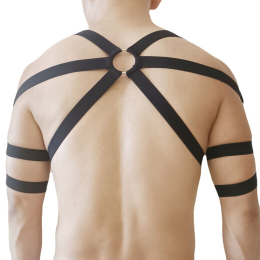Herrenunterwäsche Tanga Perverse -Gurte für Verführungsbänder für Männer besondere schwule Uniform leidenschaftliche neckende Bluttröpfchen Perspektive pflücken Sie schwarze Uniform gleich Größe