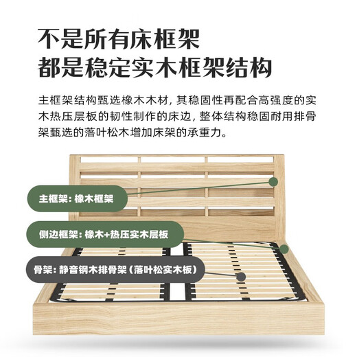 菲玛仕侘寂风真皮床极简双人床1.8x2米主卧大床储物实木床皮艺床-677 【头层小牛皮+15CM钢木排骨架】单床 1.5*1.9框架【三抽款】