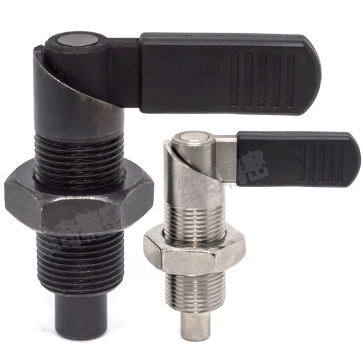 Renjuyi PXVBK16 / 20 M10 Pluque de bouton Pinceur élastique L-Type Indexation Pin Spring Position Pin Sécurité Pulpe Pin Broche M12158B Acier inoxydable